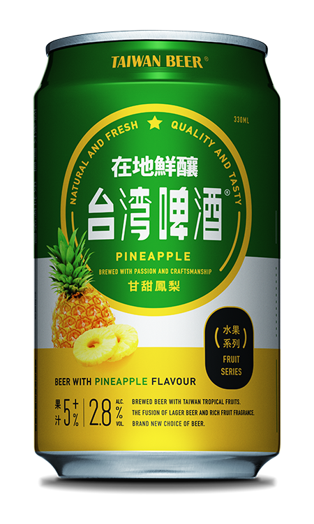 Taiwan Beer Fruit Series Pineapple | 5+% juice | 2.8% ABV | 6 cans