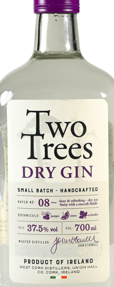 Two Trees Dry Gin | 37.5% ABV | 70cl